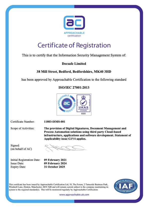 ISO 27001 certificate 2024 renewal